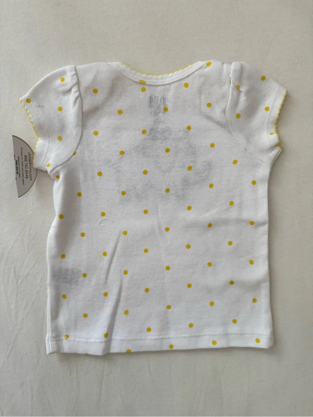 Child of Mine Yellow, White & Blue Elephant 3-Piece Baby Outfit - 3-6 months